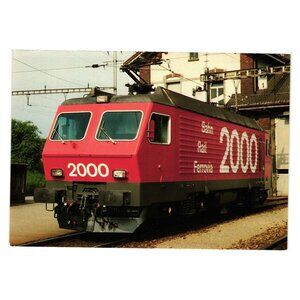 Swiss Railways Locomotive Re 4/4 IV 10104 Rail 2000 Zürich Postcard Minirex 1986